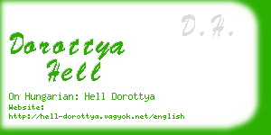 dorottya hell business card
